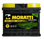 Аккумулятор Moratti 55 А*ч кубик